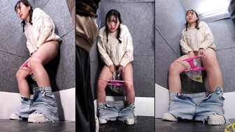 OJHI-518 02 Elevator stops, pee holding panic, emergency escape part 8