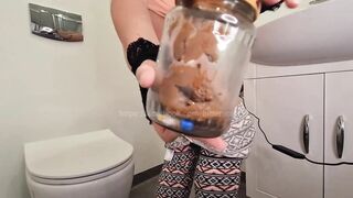 Bitter Scat - Giantess jar farts and poop nude
