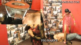 6 Students fill up their Toilet Slave Part 4 SD