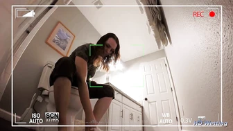 Hidden Camera Bathroom Accident