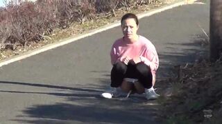 DJKN-01 05 Hidden camera footage of a jogger peeing in the open with no time to hide