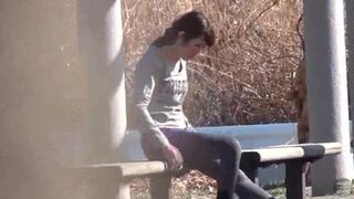DJKN-01 05 Hidden camera footage of a jogger peeing in the open with no time to hide
