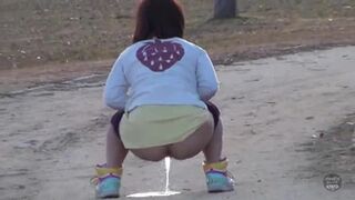 DJKN-01 01 Hidden camera footage of a jogger peeing in the open with no time to hide
