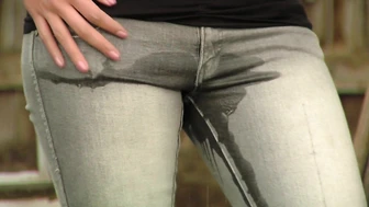 Haydee Soaks Her Jeans