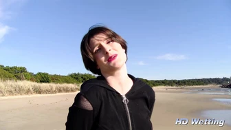 Wetting Jeans on the Beach