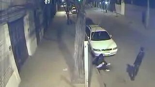 girl peeing with boyfriend