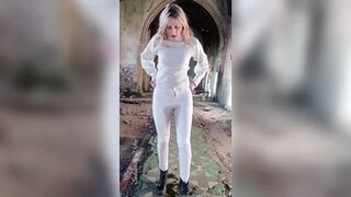Seductivewifey1 - DAY 4 CHURCH WHITE JEANS WETTING