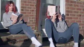 SophiesWetWorld - Nonchalant pee while reading