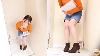 DLSL-646 01 Female college student with a full bladder sneaks out of a lecture and hurries to urinate