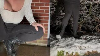 OpalCurves - My secret to defrosting the snow is peeing on it and watching it melt