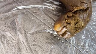 Sophia Sprinkle - Solid Shit on Couch and Close-up Wipe!