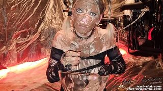 SlutOrgasma - Extreme disgusting scat pig shitting puking swallowing