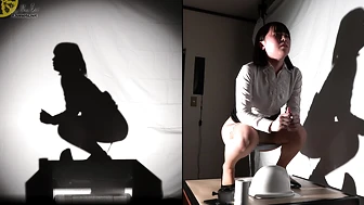 OJHI-821 05 Real-life silhouettes – shadow puppets depicting urination