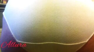 Allura - Shitty white panties and butt plug masturbation