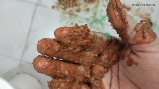 hottyjiyasharma - Indian festival Poop from colorfull Ass