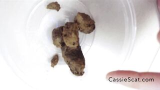 CassieScat - Slow, Constipated Birthing Position Shit