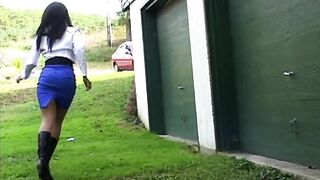 Melanie - Airline Stewardess Locked Out