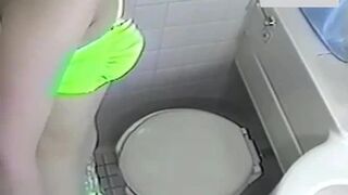 Swimsuit Girl Toilet Peeing