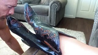 My bf said you have to clean my cowgirl boots! *CUSTOM CLIP*