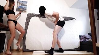 Barefoot Ballbusting in Bikini