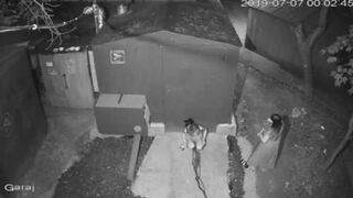 Russian Clubbers Take a Pissy Behind Shed