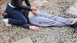 BallbustingBianca Humiliating Outdoor Fan Meet