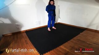 Alexis Luna blue gi master foot domination