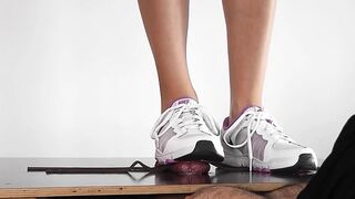 Furious Trampling, Stomping, Jogging until Cum in Nike Sneakers by Mistress Alina - with Cumshot Compilation (4K) - Cockbox Cockboard Trample CBT Ballbusting