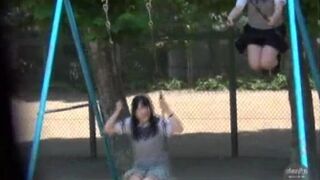 DJTN-01 02 Spurting schoolgirils. Outdoor urination voyeurism