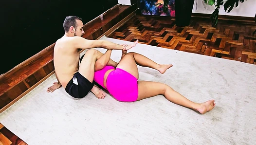 Mixed Wrestling Domination – Blonde vs Male