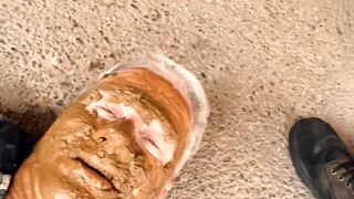 Black Man Shits, Pisses, Spits & Cums in White Face