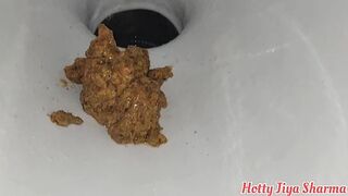 hottyjiyasharma - Jiya pooping in desi Toilet