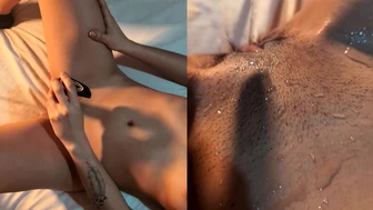 PissyAria - Masturbating while being peed