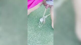 beccajonesgolf - Golf course pee videos, my furry little... - 1